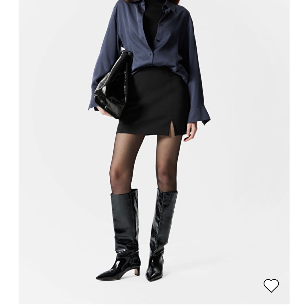 & other stories high-waist mini skirt